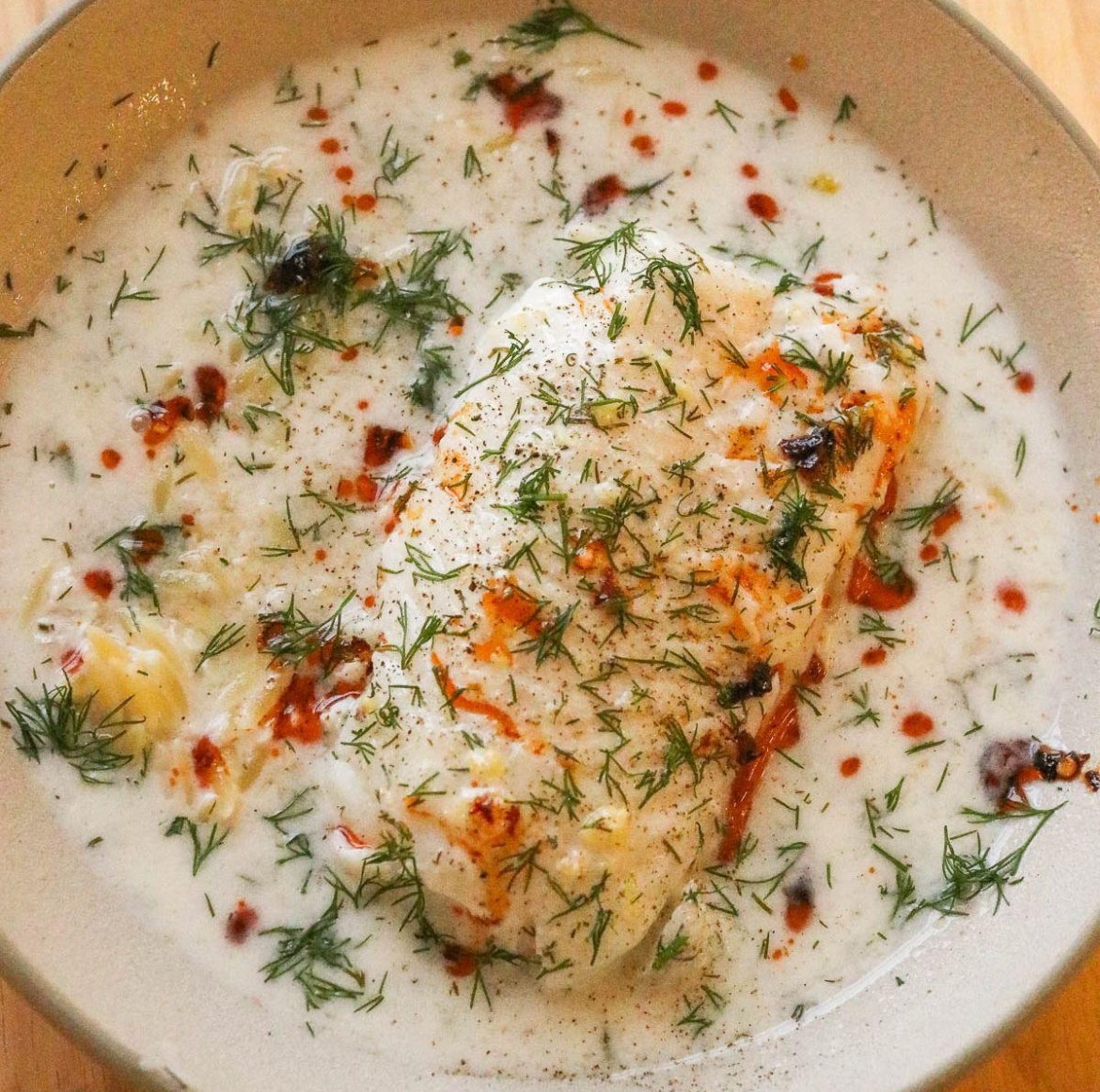 Coconut Milk Poached Cod