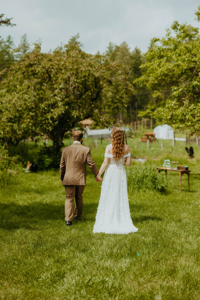 Bride and Groom ceremony recession.